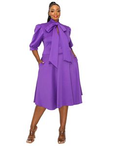 Carina Donna Flare Dress w/ Pockets