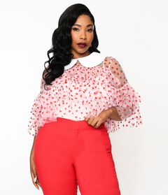 Plus Size Glitter Tops