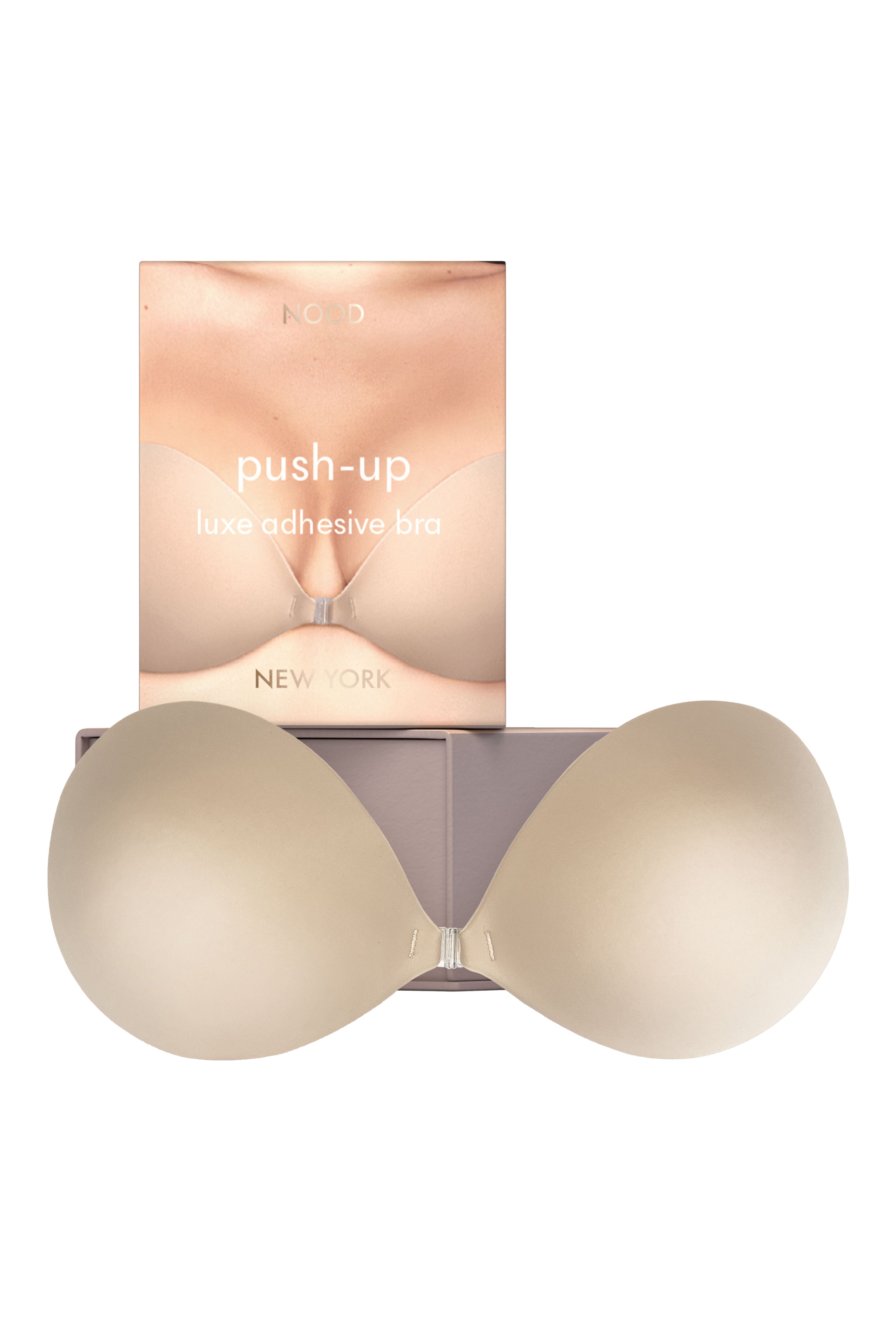 Push Up Luxe Adhesive Fabric Bra, No 3 Buff / Beige, hi-res image number 0