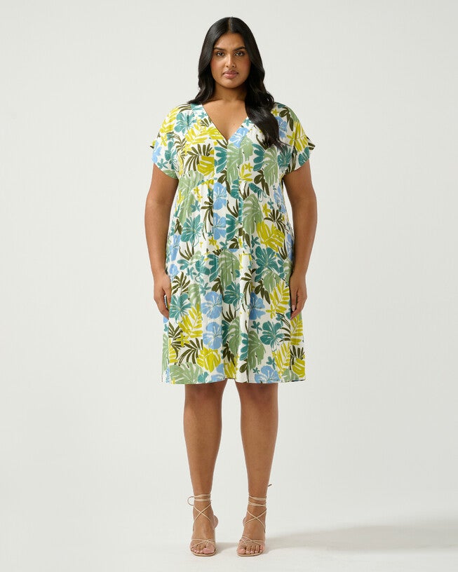 Antibes Dress, SkyCitron / Light Blue, hi-res image number 0