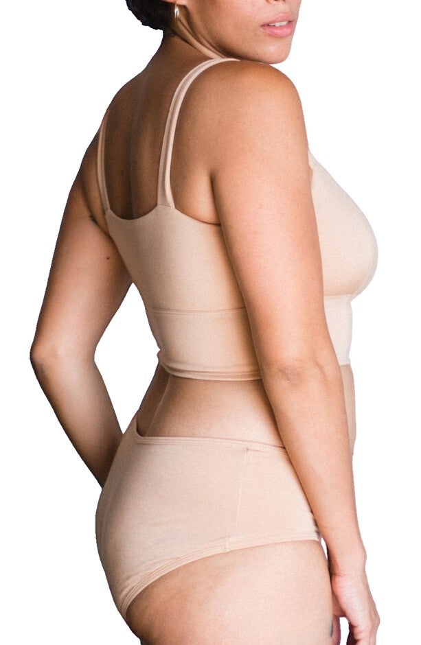 Mid-Rise Ultra Soft Sustainable Briefs, Light Nude / Beige, alternate image number 1