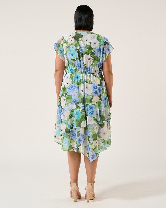 Aqua Dress, Print / Kelly Green, alternate image number null