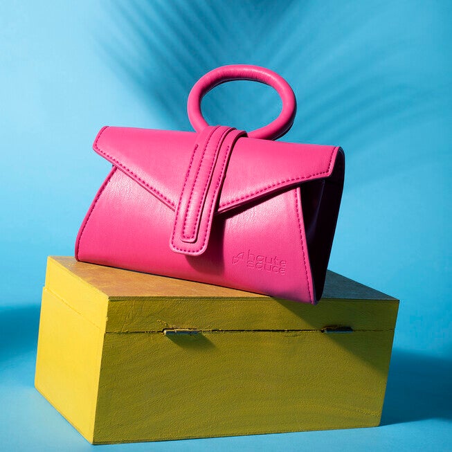 Haute Sauce Women's Envelope Handbag, Pink / Pink, alternate image number 1