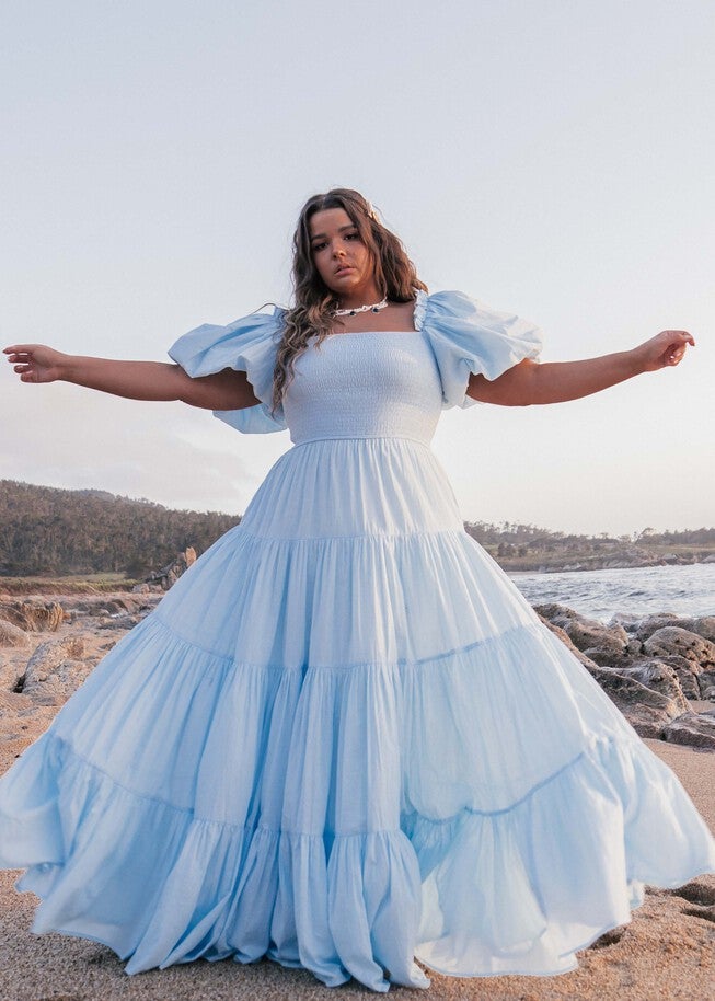 Luna Dress, Light Blue / Light Blue, alternate image number 1