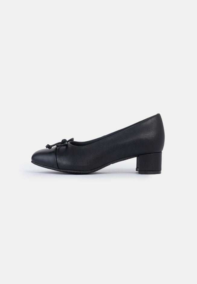 Greta Toe Cap Ballet Pump, Black / Black, alternate image number 1