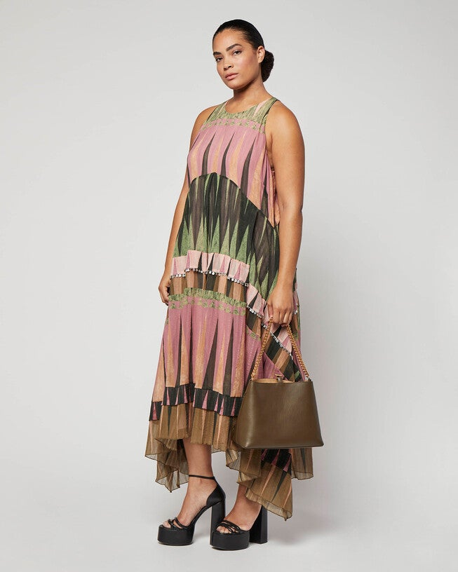 'Angelia' Dress, Seaweed Green / Olive Green, alternate image number 4