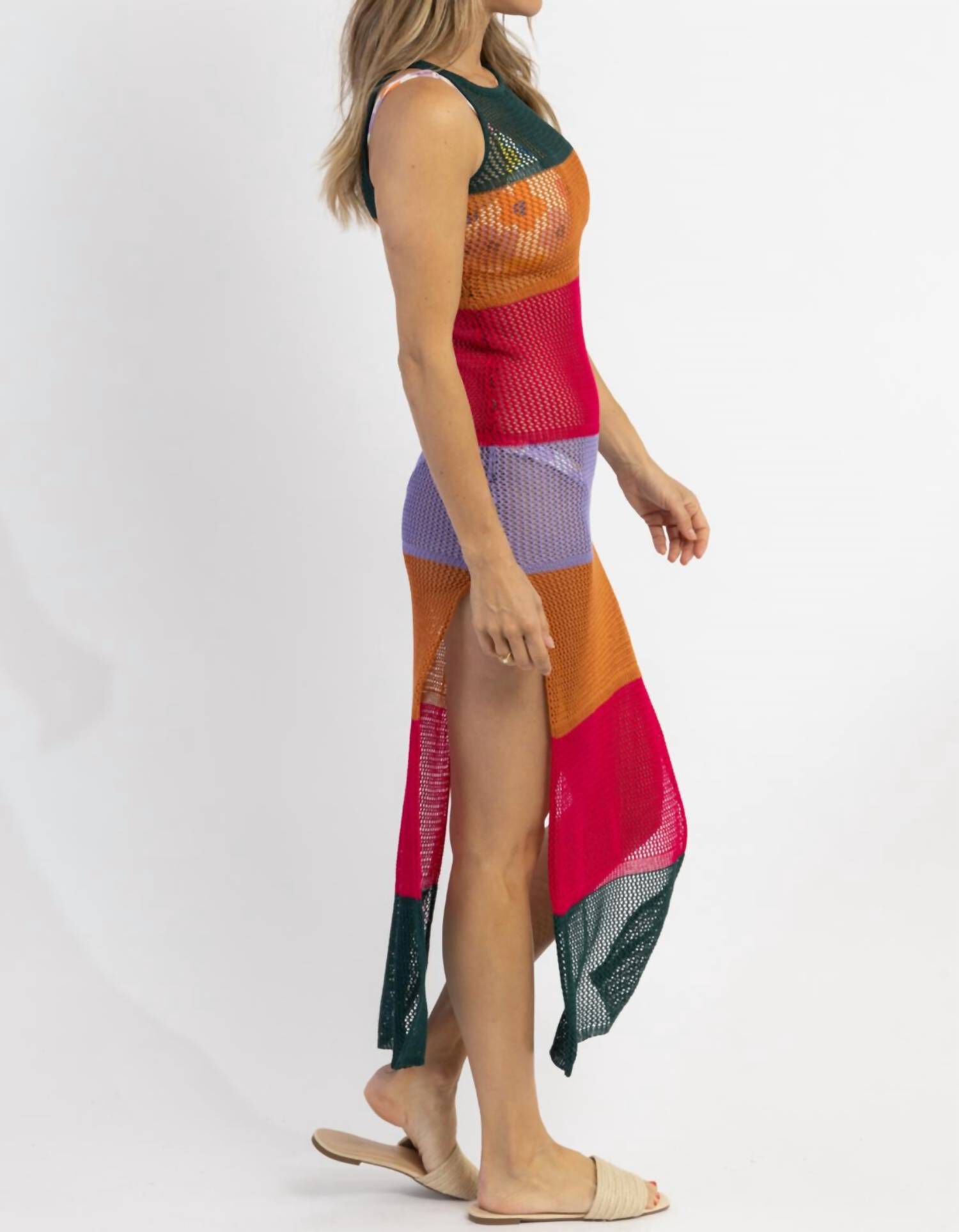 CROCHET COVERUP, Sublime Multicolor / Light Green, alternate image number 4