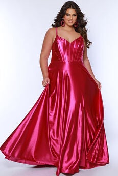 SWEET IN SATIN CORSET FORMAL DRESS