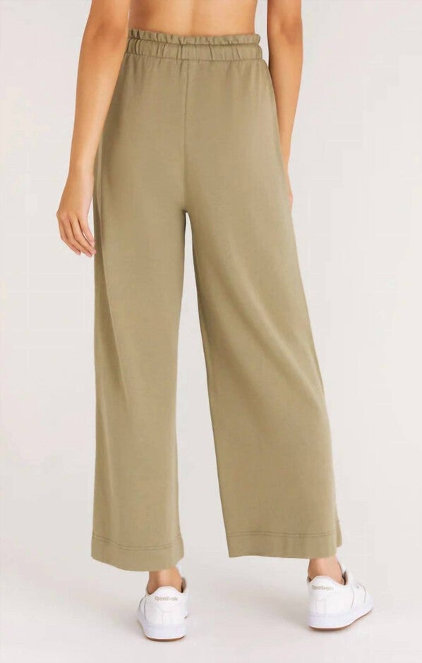 INDIANNA PAPERBAG PANT IN ALOE, Aloe / Sage Green, alternate image number 2