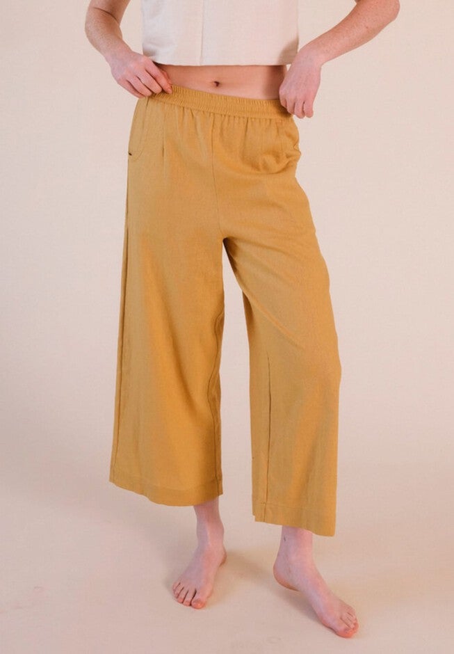 Nin Linen Pant, Golden / Gold, hi-res image number 0