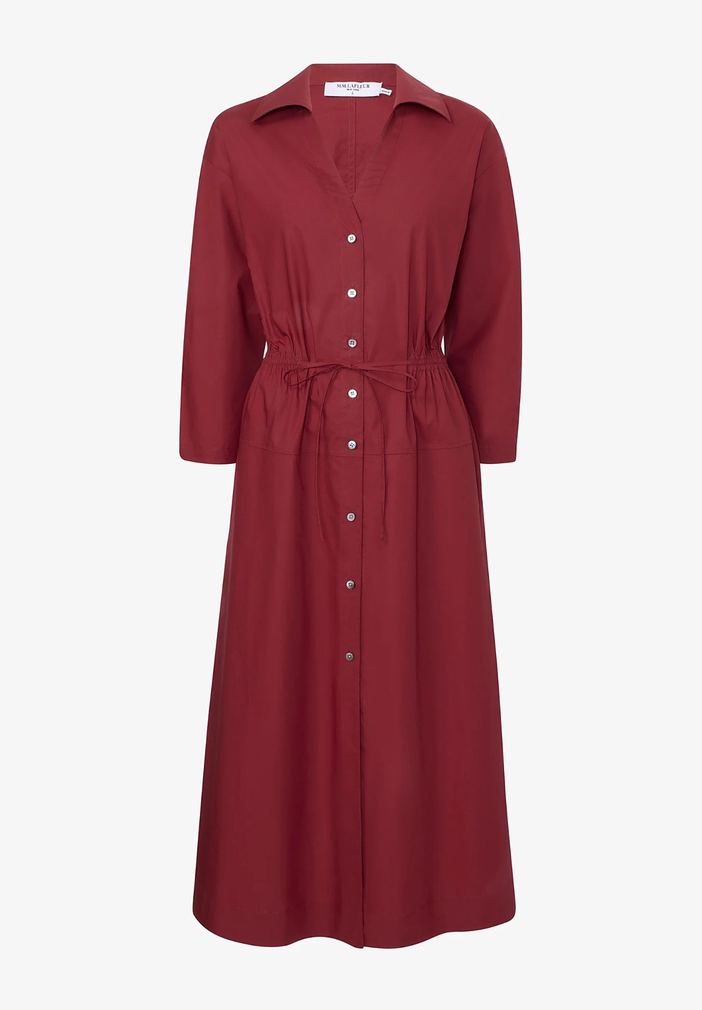 Boden Al Fresco Dress - Cotton Poplin, Cinnabar / Red, alternate image number 6