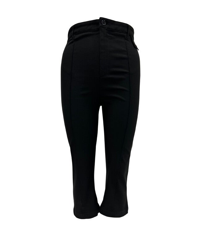 Smak Parlour Black Pintuck Capris, Black / Black, hi-res image number null
