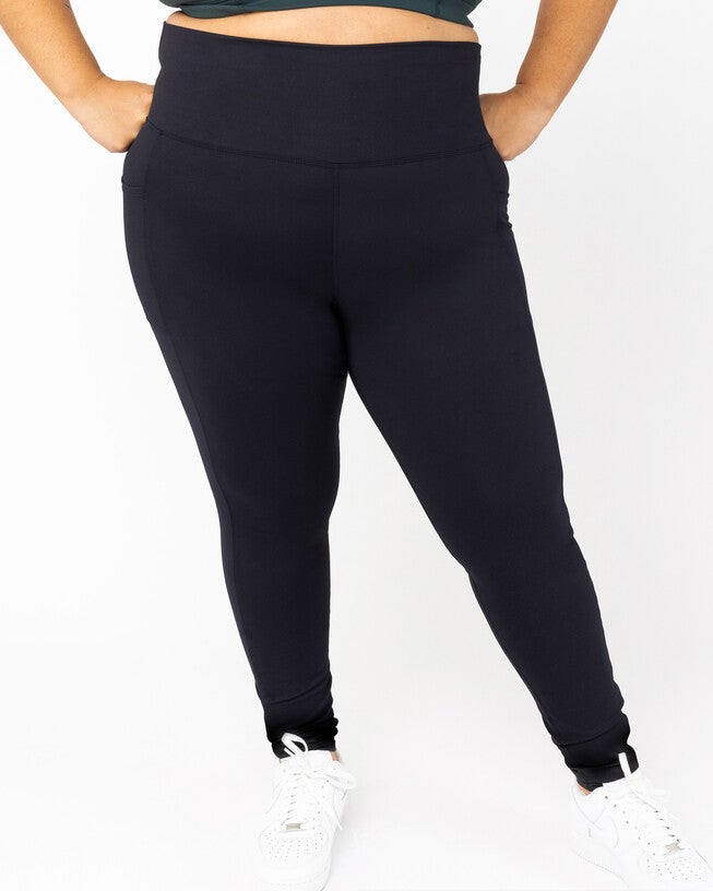 SuperHold™ Pocket Leggings, Black / Black, alternate image number null