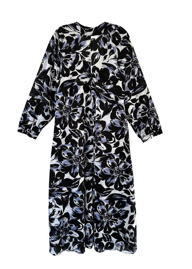 Denni Weekend Dress, Painted floral / Black, alternate image number 1