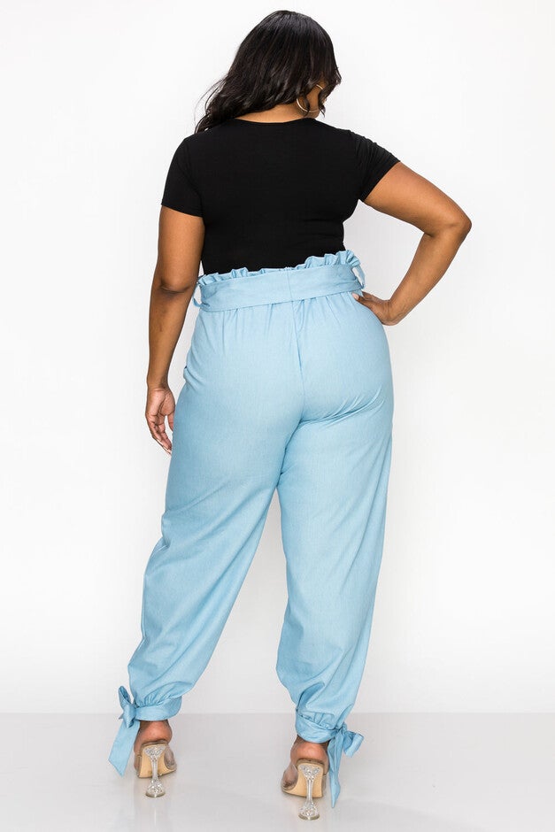 EVE PAPERBAG PANTS, , alternate image number 9
