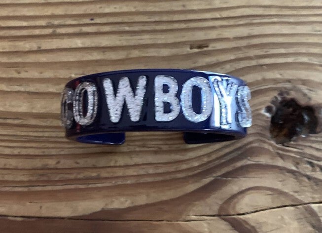 DALLAS COWBOYS CUFF IN NAVY/WHITE, NavyWhite / Navy, alternate image number null