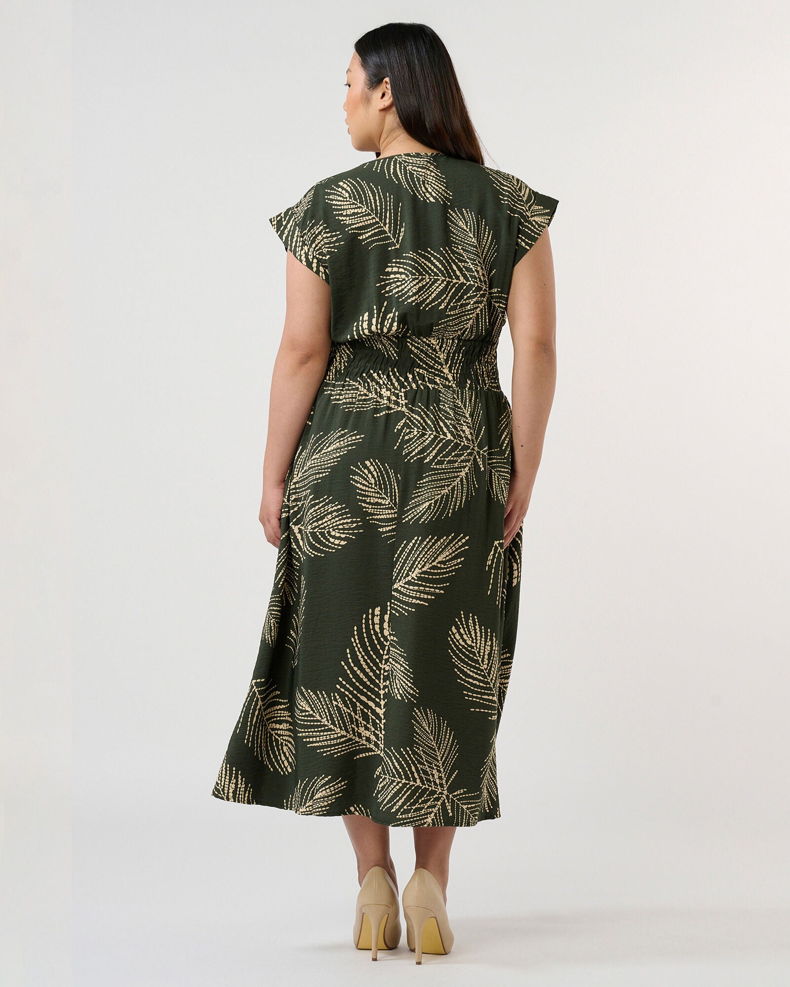 Palmer Dress, Print / Olive Green, alternate image number 4