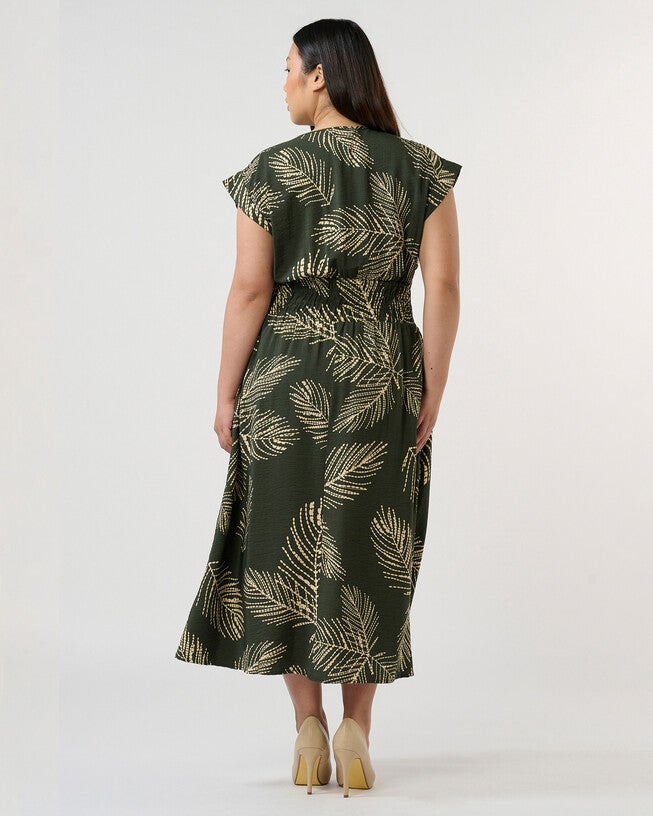 Palmer Dress, Print / Olive Green, alternate image number 4
