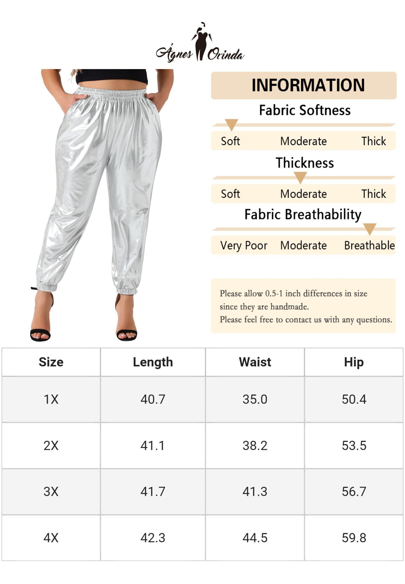 METALLIC SHINY HIGH WAIST STRETCHY HOLOGRAPHIC JOGGER SWEATPANT, Silver / Silver, alternate image number 2