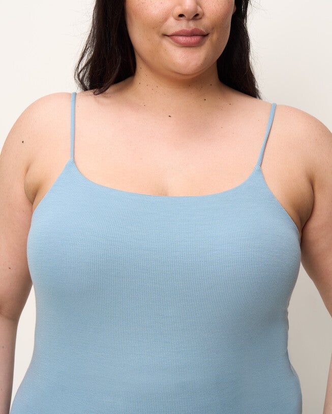 The Spaghetti Strap Midi Dress, Sky Blue / Light Blue, alternate image number 3