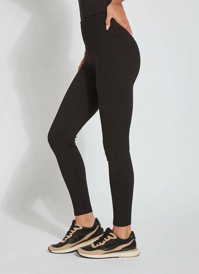 WOMEN'S CENTER SEAM LEGGING IN BLACK, Black / Black, alternate image number null