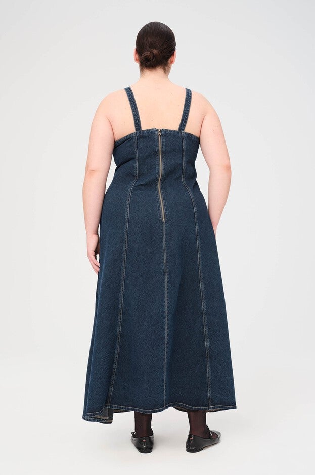 PSA PLUS - DENIM MAXI DRESS | UNDER PRESSURE, UNDER PRESSURE / Dark Wash, alternate image number null