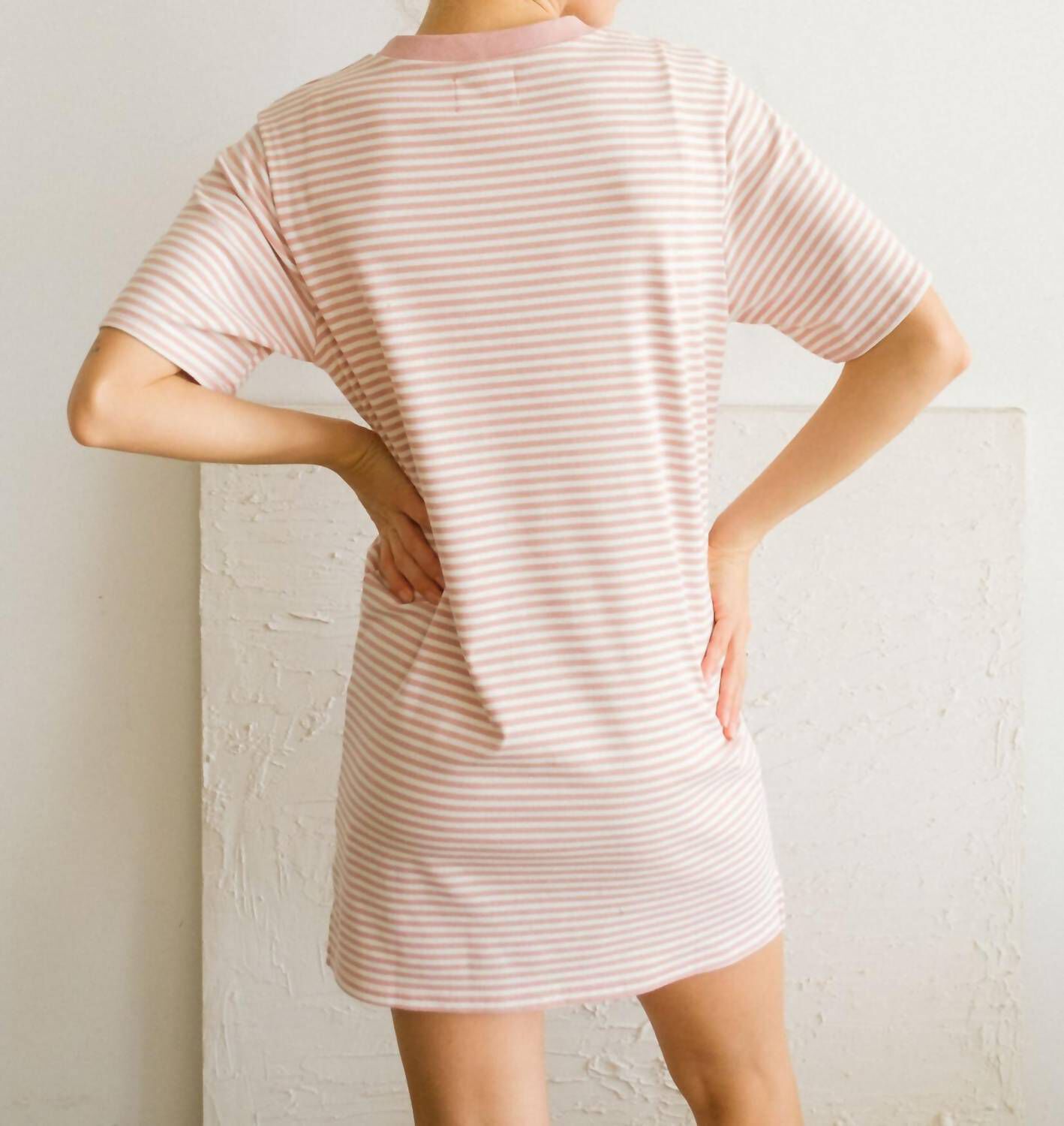 T-SHIRT DRESS IN PINK MULTI, , alternate image number 5