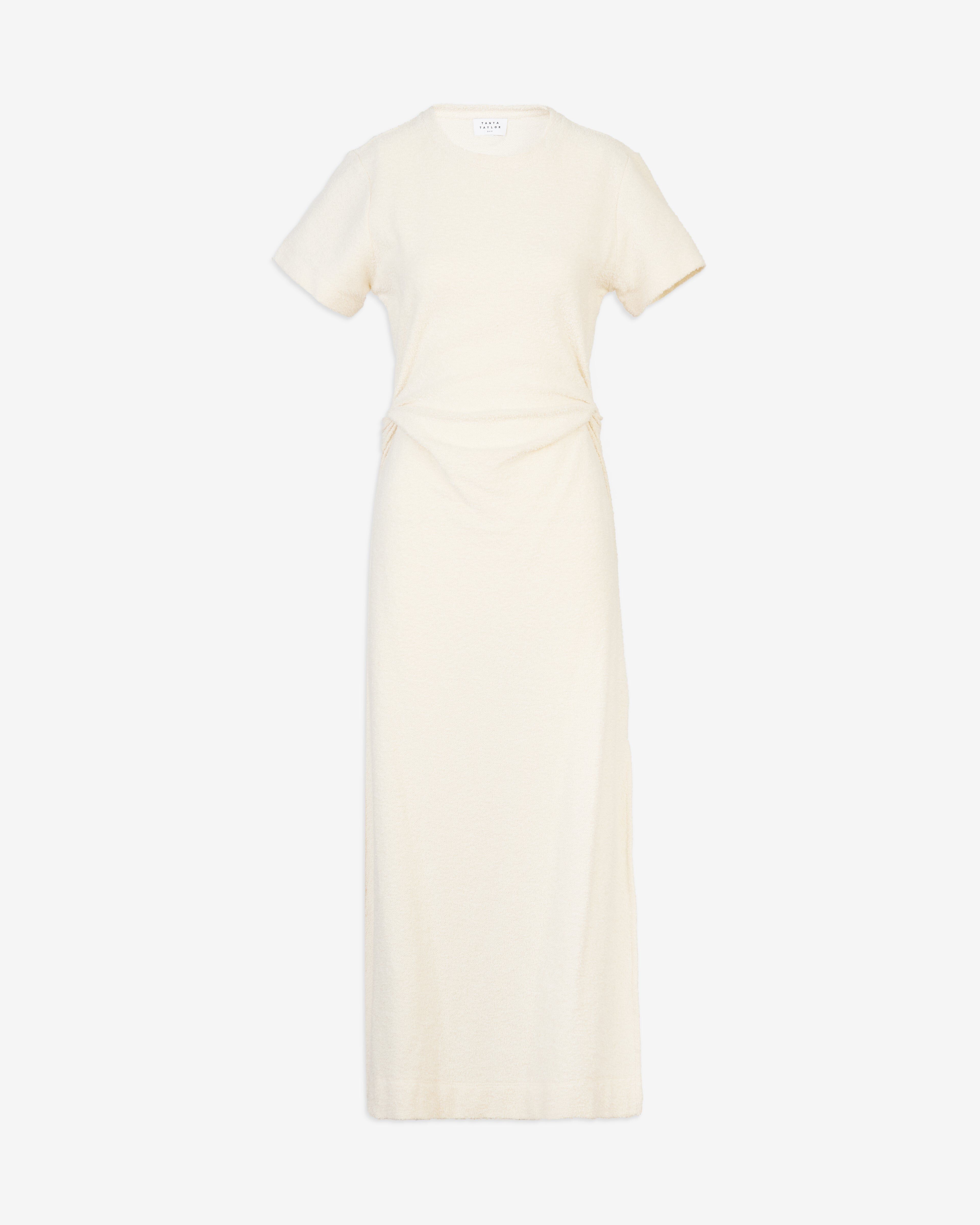 Short Sleeve Aurora Dress, Cream / Cream, alternate image number 1