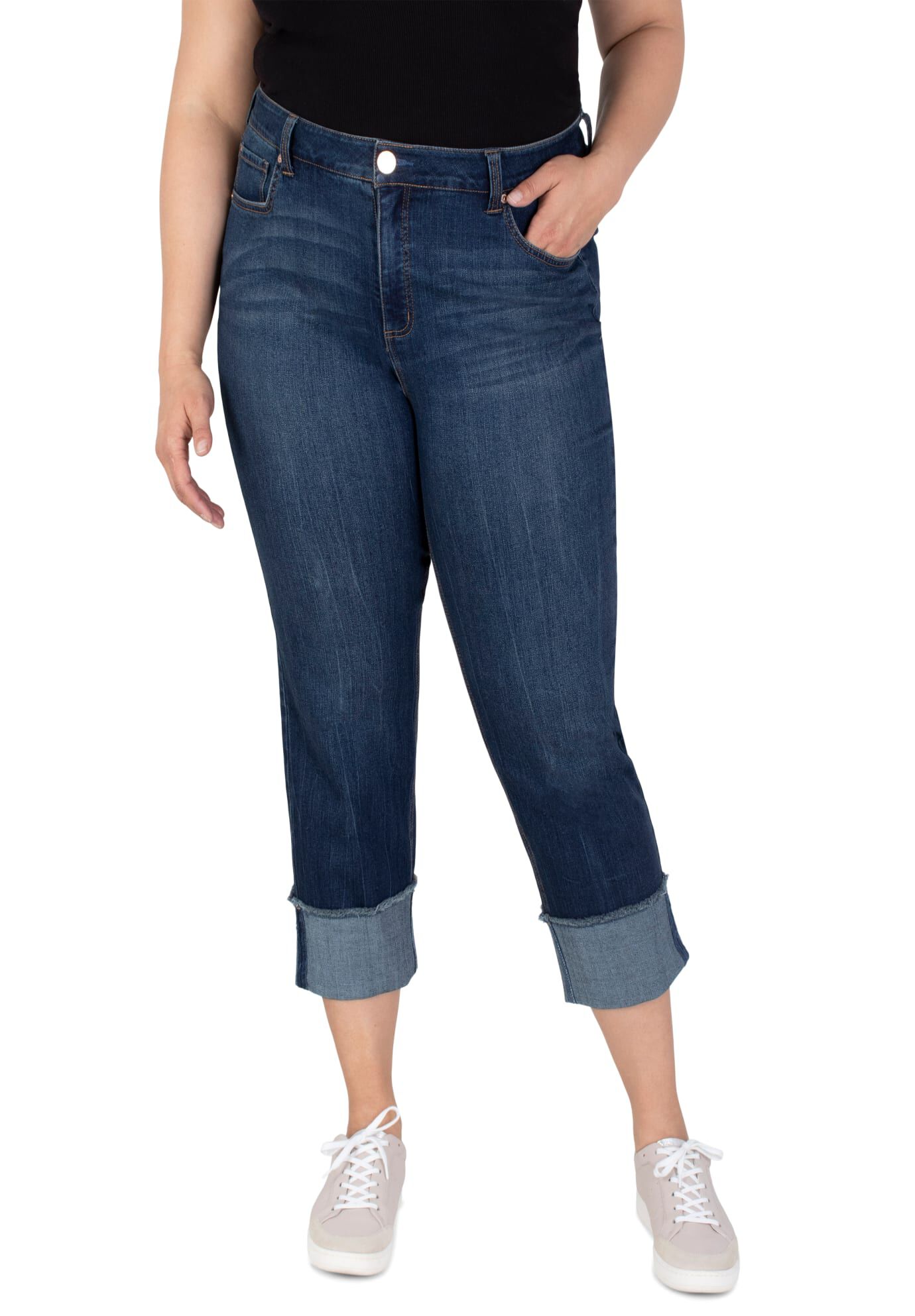 Boyfreind Slim Straight, Avalon / Dark Wash, hi-res image number 0