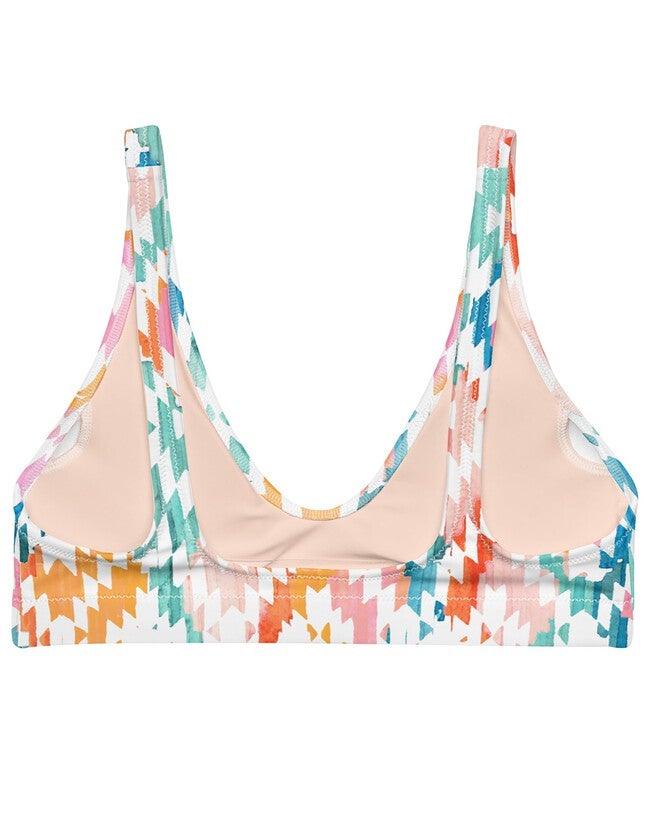 Carnival Ikat Recycled Bikini Top, , alternate image number 7