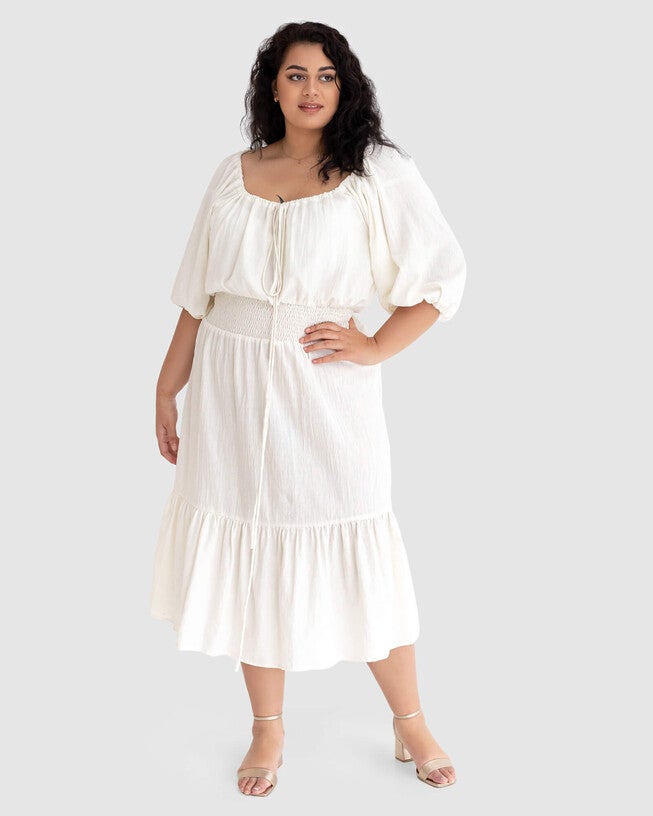 Diana Prairie Dress, White / White, alternate image number null