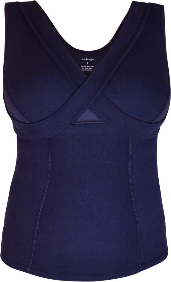 Bra-Free Waist Length Crop, Black / Black, alternate image number 4