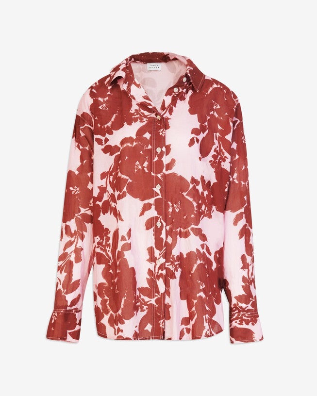 Calandra Top, PeonyBrandy Shadow Bloom / Raspberry, alternate image number null