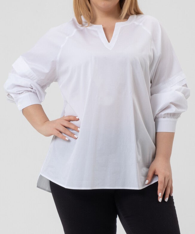 Callet Blouse, White / White, alternate image number null