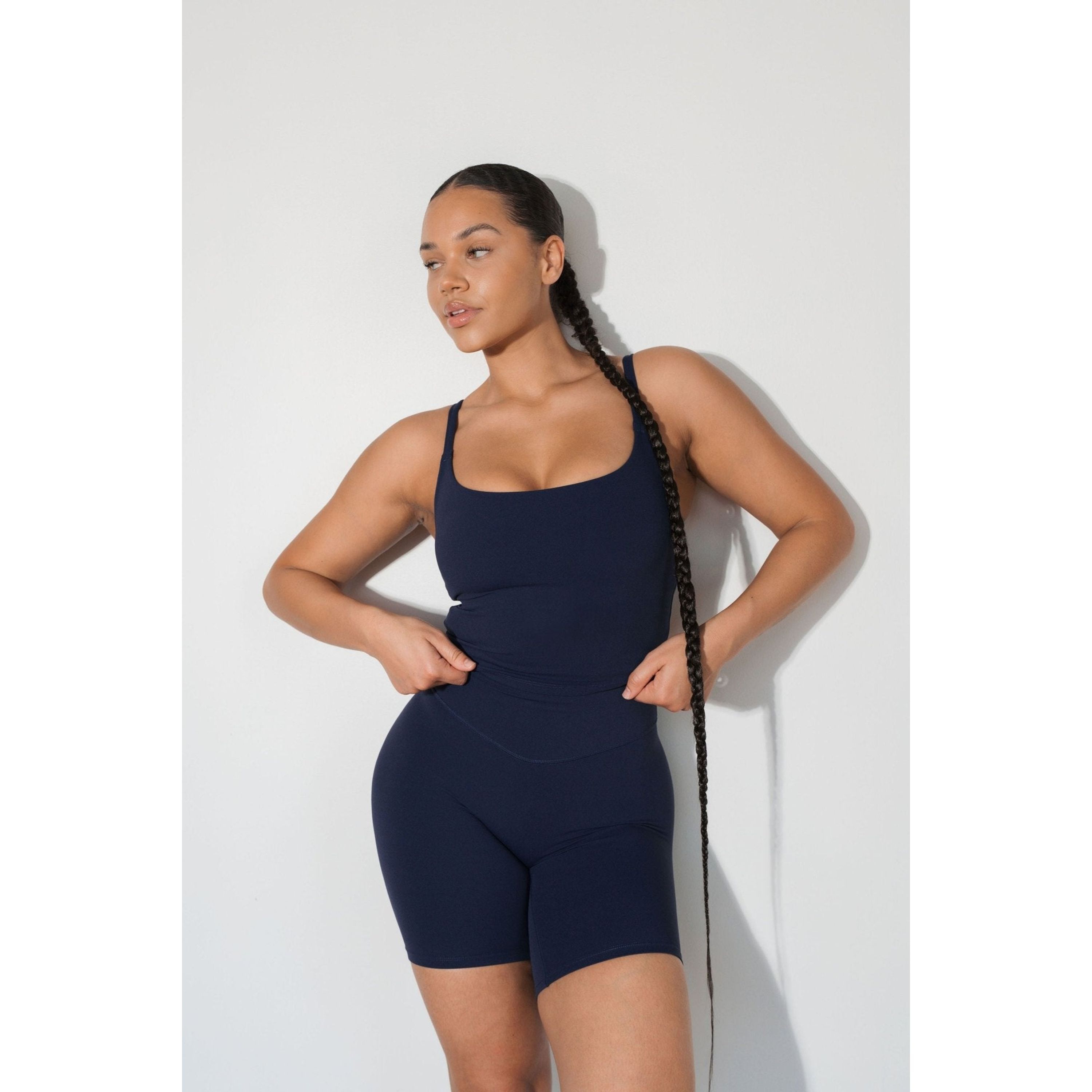 Cloud II Biker Short, Oxford / Navy, alternate image number 3