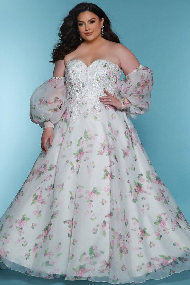 EVIE FLORAL DRESS, Ivory Floral / Ivory, hi-res image number 0