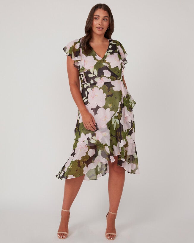 Morning Glory Dress, Print / Light Green, alternate image number 1