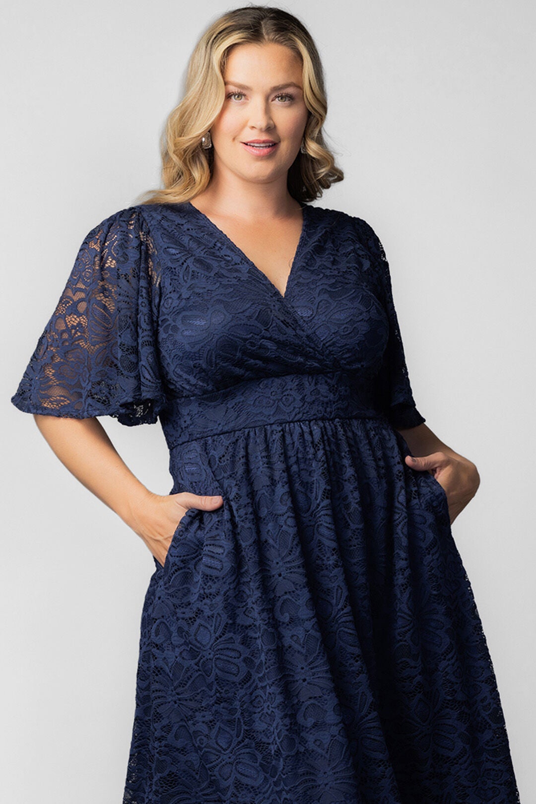 Fable Lace Cocktail Dress, Nocturnal Navy / Navy, alternate image number 2