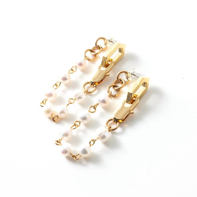 SAOPAOLO EARRINGS IN PEARL/GOLD, PearlGold / Gold, hi-res image number null