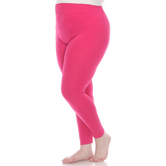 Super-Stretch Solid Leggings, Fuchsia / Pink, alternate image number null