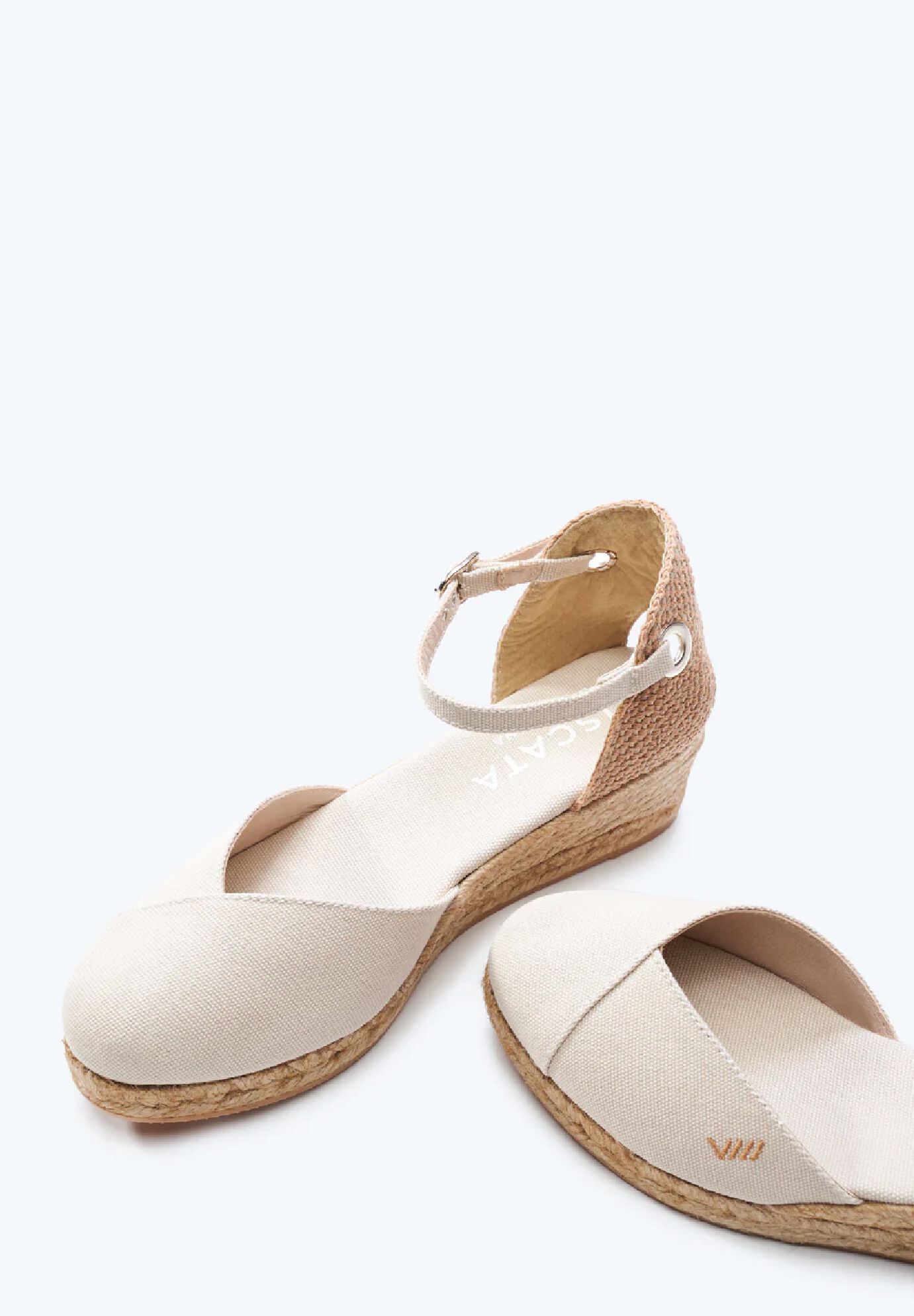 Pubol Canvas Espadrille Wedges, Beige / Beige, alternate image number 1