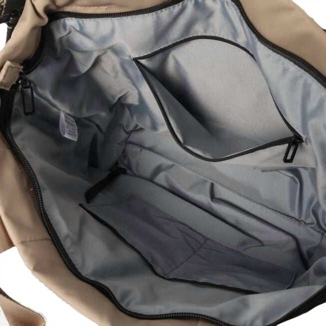 Galactic Shoulder Bag/Tote In Stone Beige, , alternate image number 3