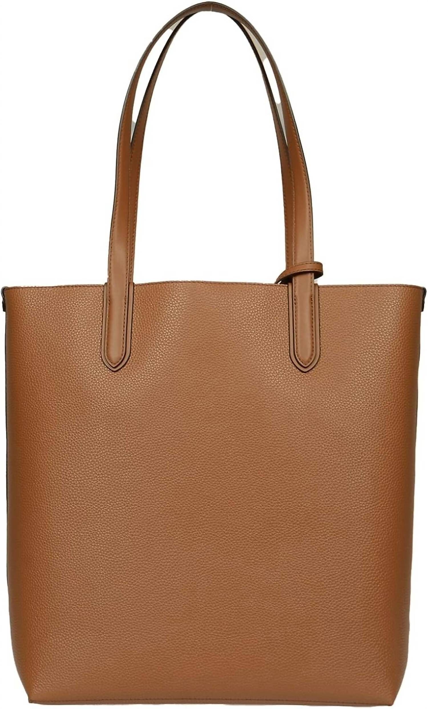 WOMEN ELIZA NS REVERSIBLE TOTE 230-LUGGAGE, Brown / Brown, alternate image number 1