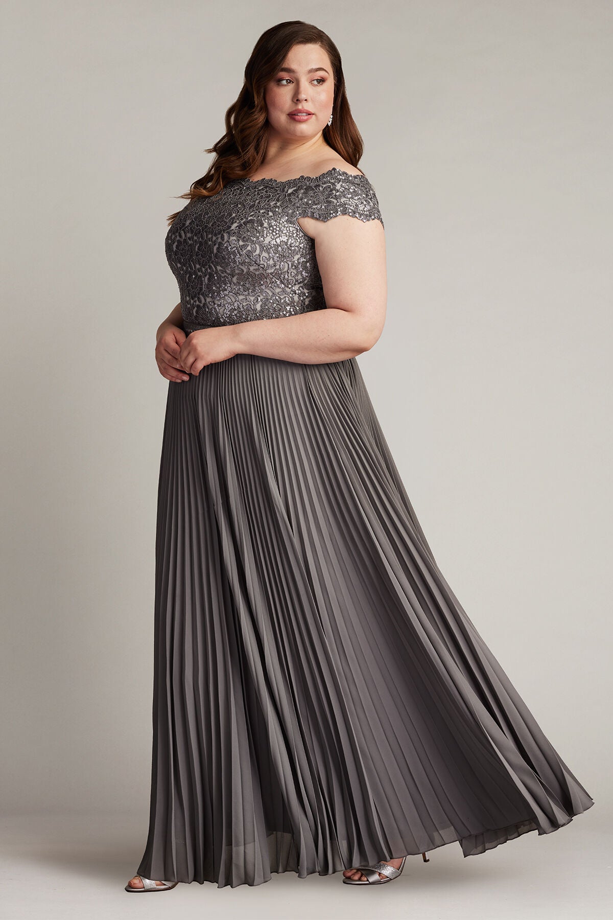 Bode Sequin Embroidered Lace and Tulle Gown - PLUS SIZE, MIST / see-description, alternate image number 1