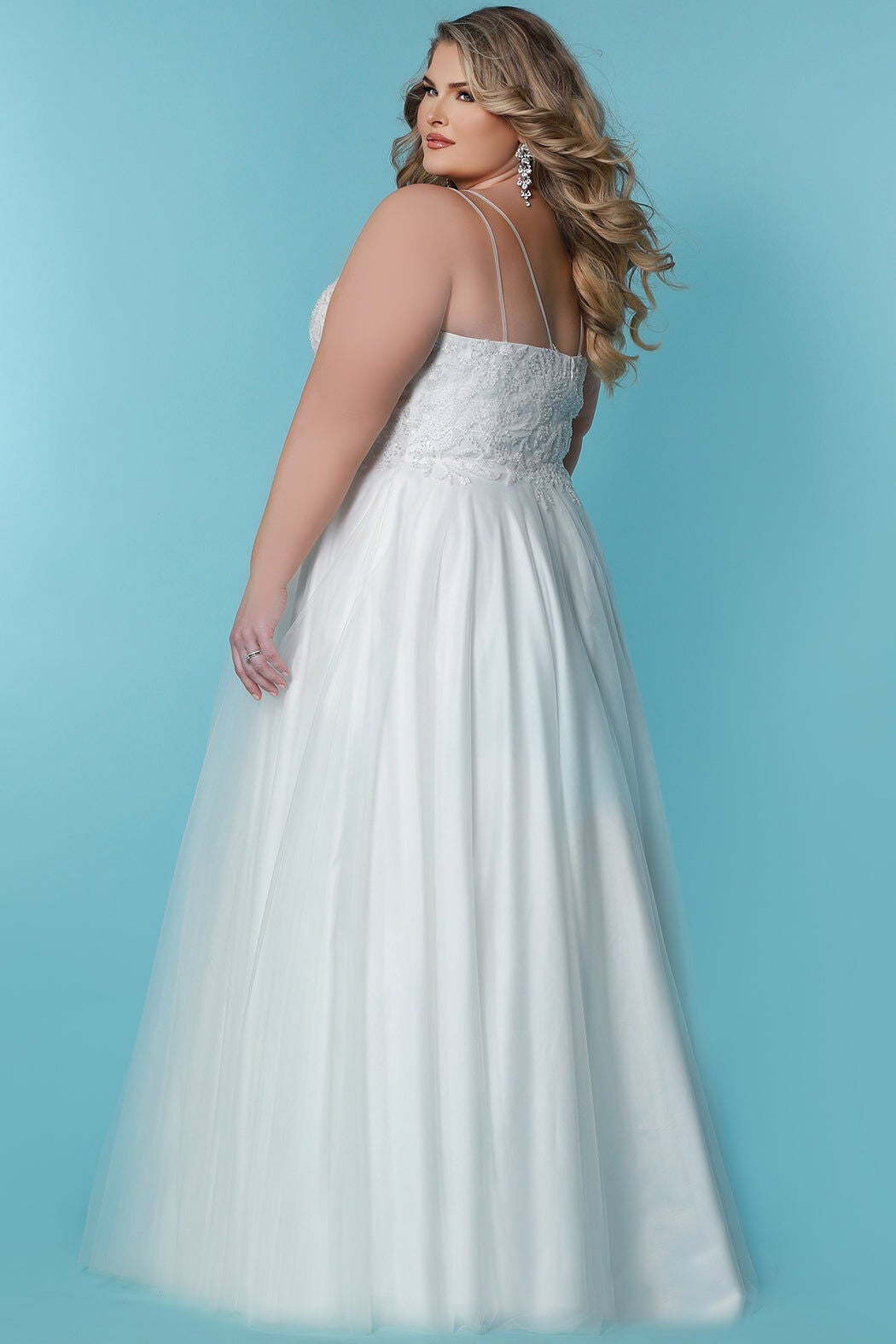 DALIA WEDDING DRESS, Ivory / Ivory, alternate image number 2