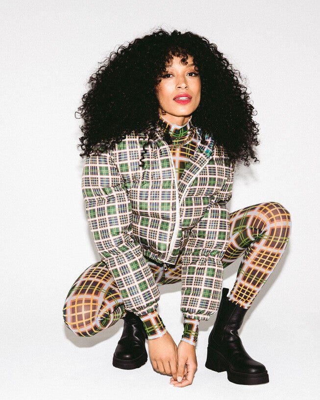 Cropped Printed Puffer, , alternate image number 3