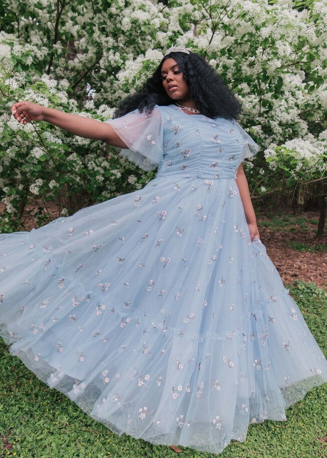 Highgrove Dress, Blue / Light Blue, alternate image number null
