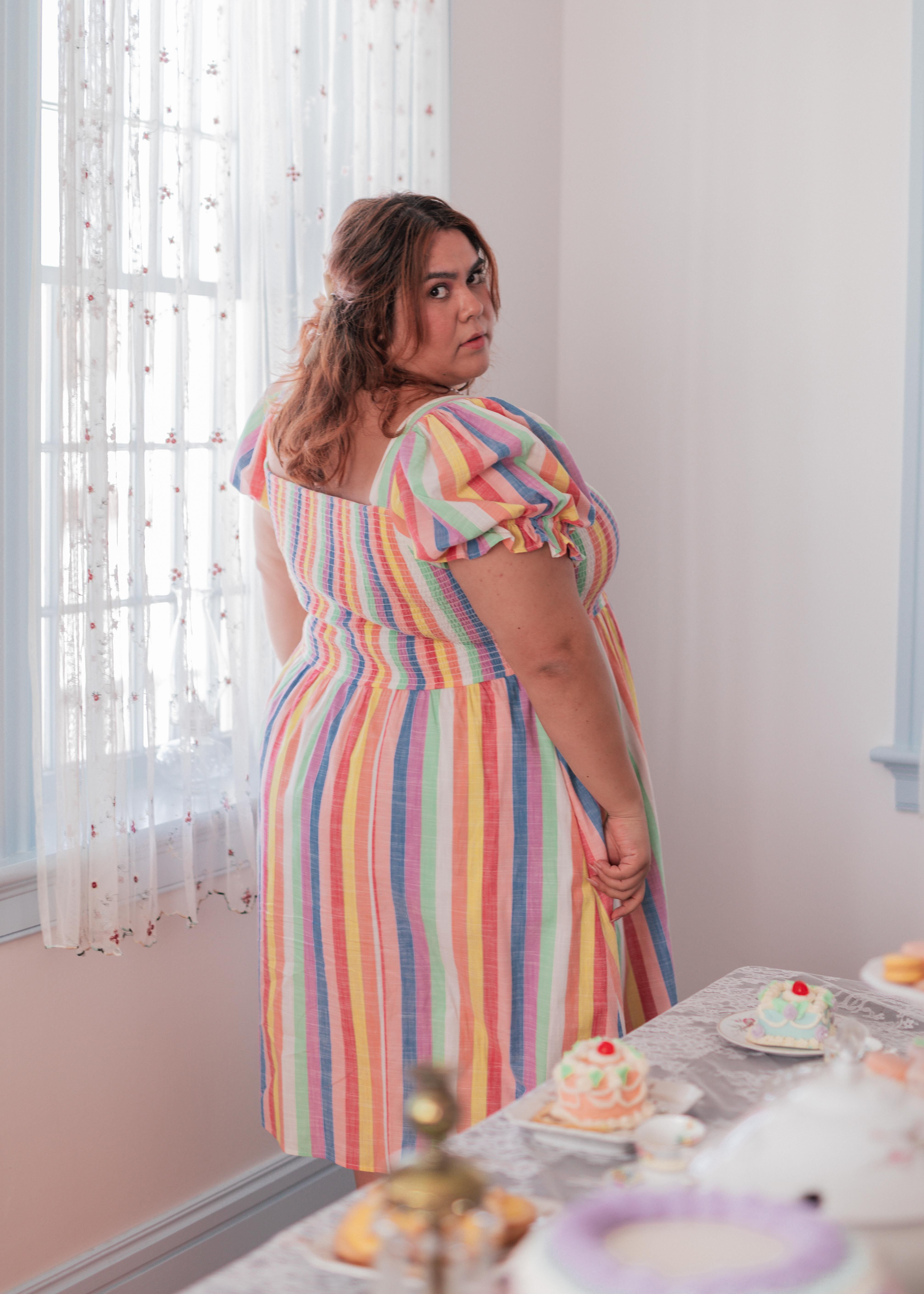 Lolly Dress, Multi / Peach, alternate image number 3