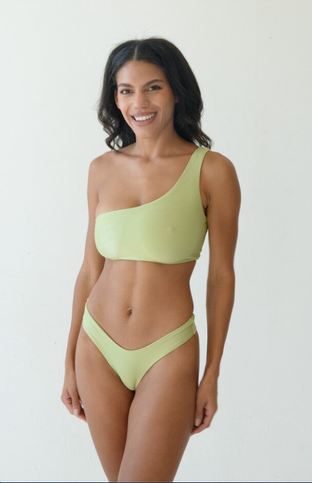 Midnight Soiree Sage Green One Shoulder Top, Sage Green / Sage Green, alternate image number null