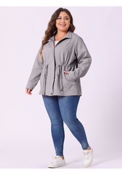 Plus Size Utility Jacket